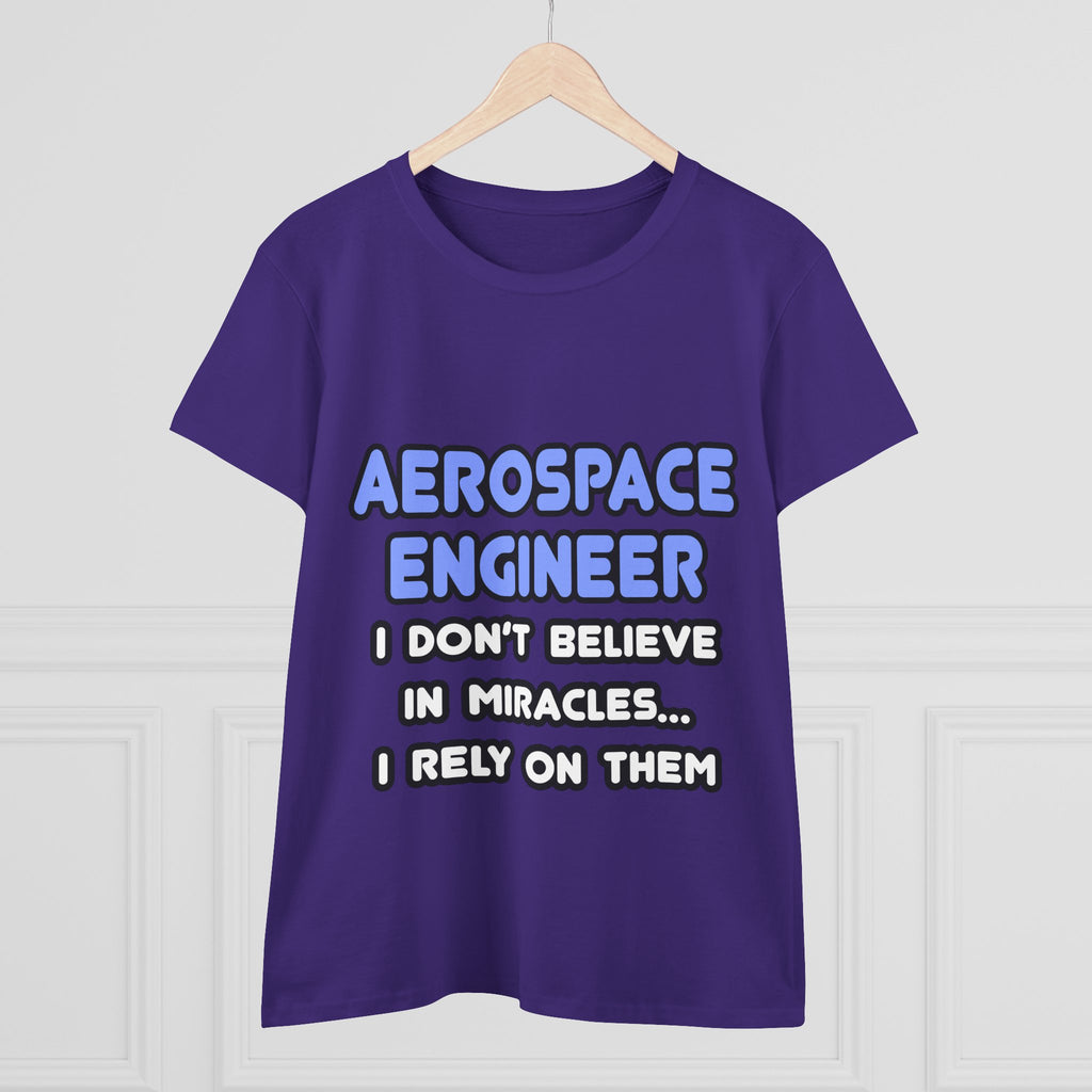 Miracles and Aerospace Engineers - Women's Midweight Cotton Tee