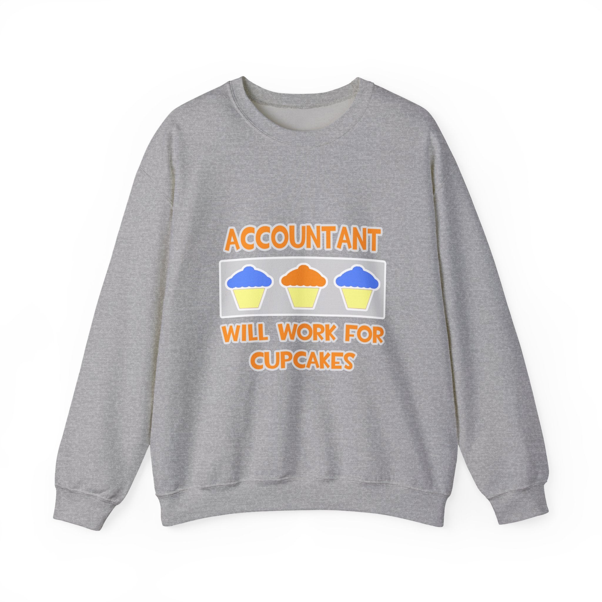 Accountant ... Will Work For Cupcakes - Unisex Heavy Blend™ Crewneck Sweatshirt