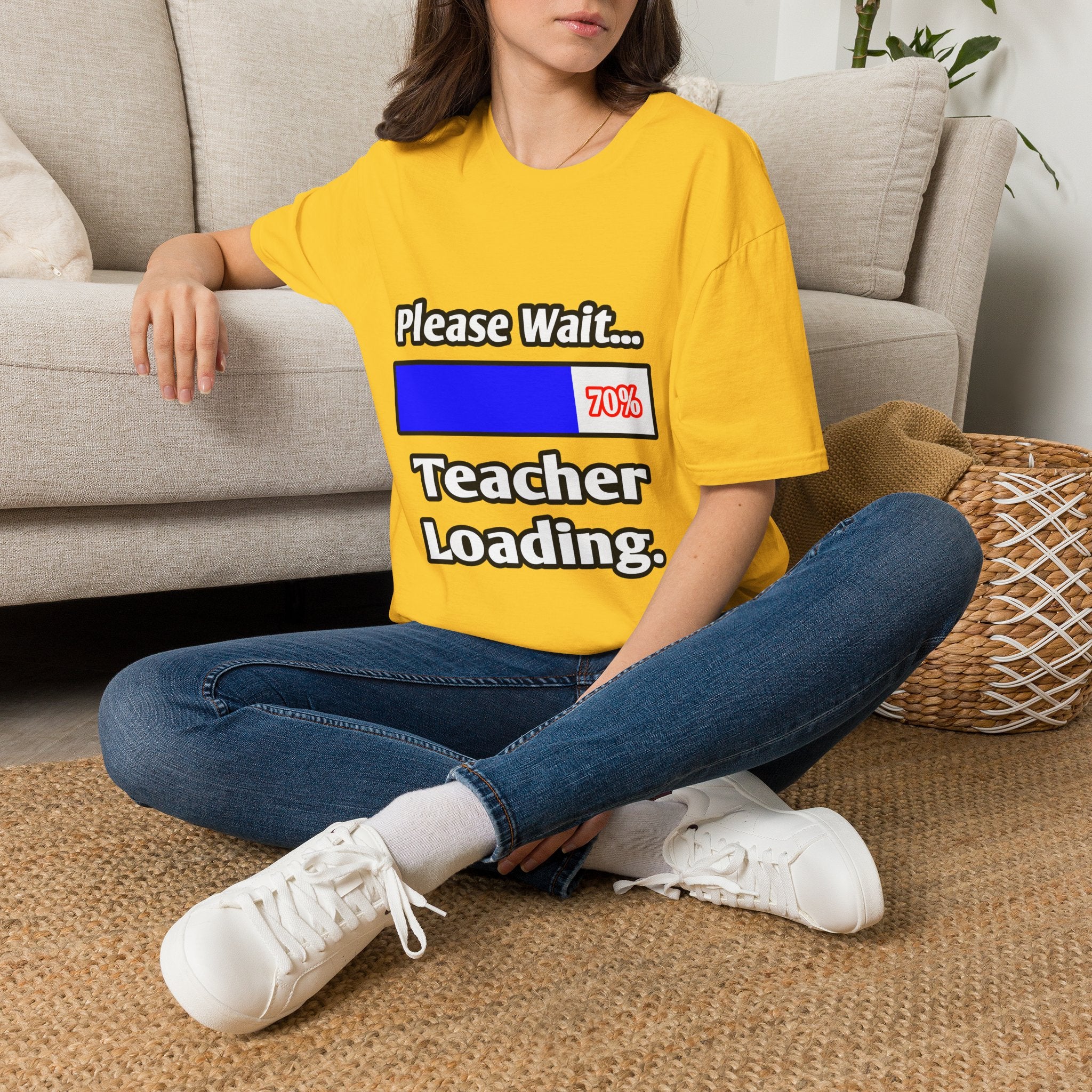 Please Wait...Teacher Loading - Unisex Softstyle T-Shirt