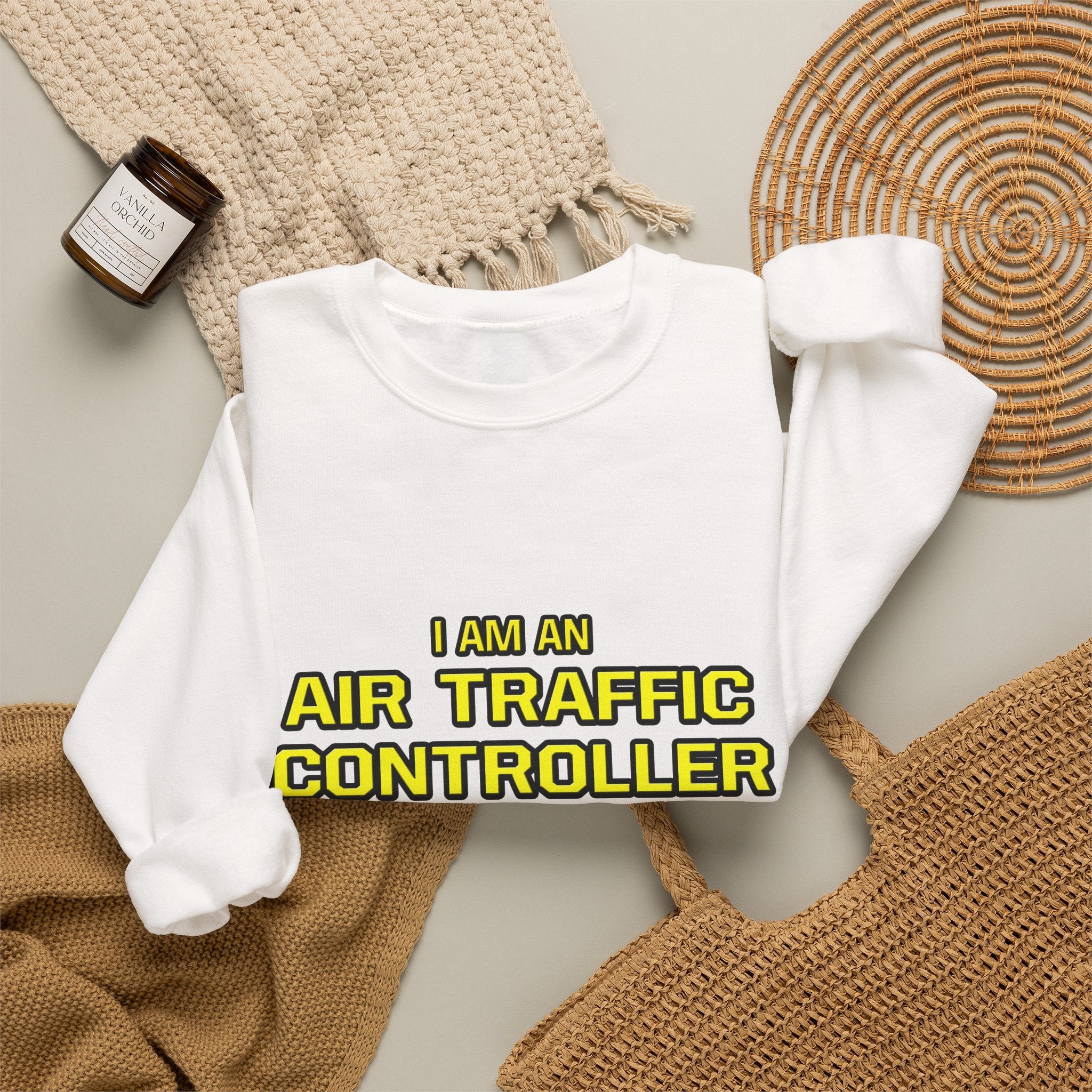 Air Traffic Controller...Superior Intelligence - Unisex Heavy Blend™ Crewneck Sweatshirt