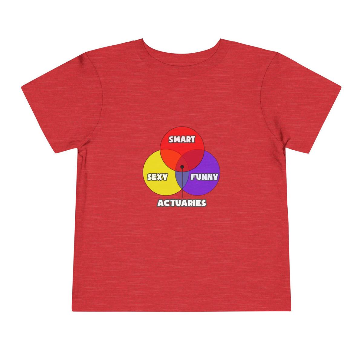 Venn Diagram .. Actuaries - Toddler Short Sleeve Tee