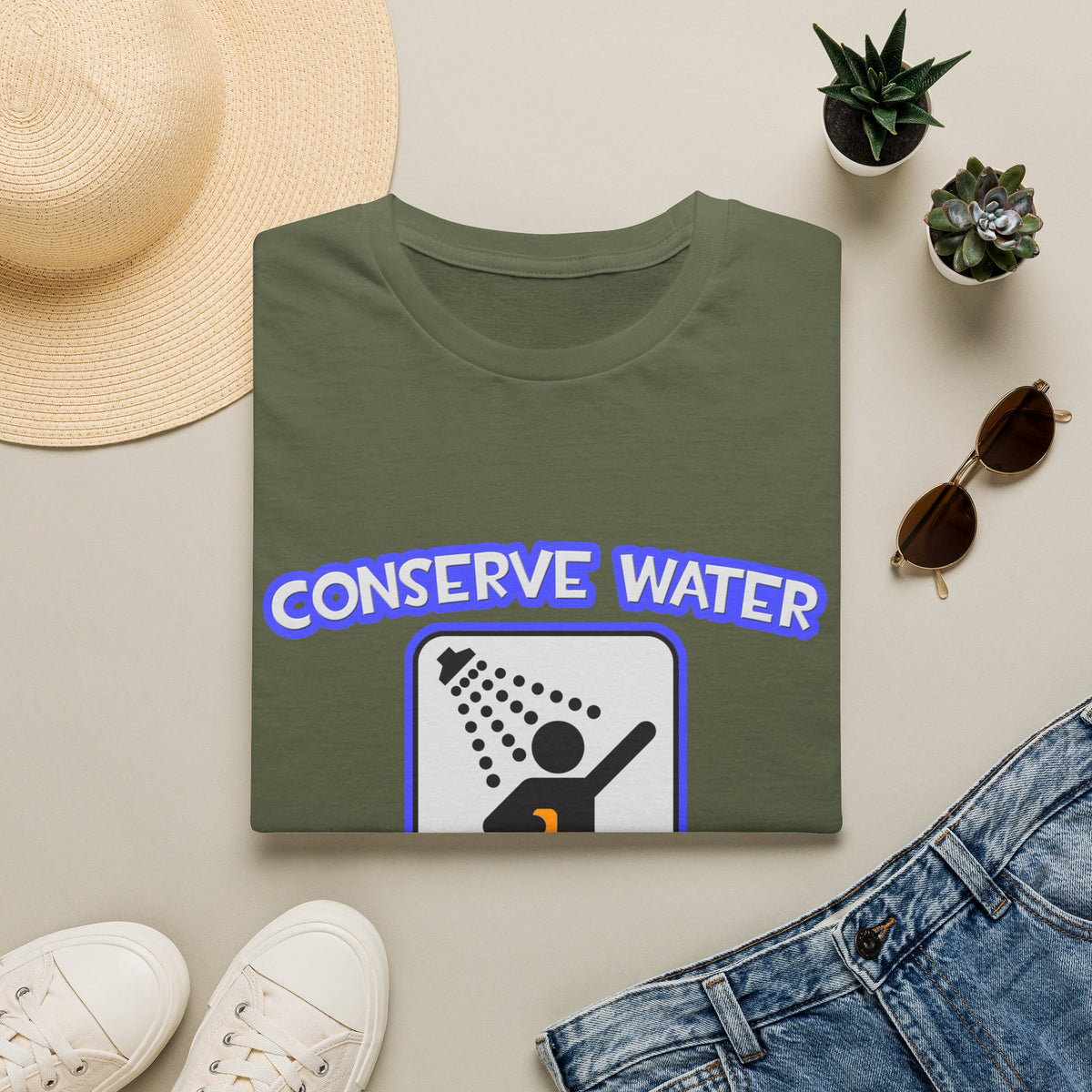 Conserve Water .. Shower With Aerospace Engineer - Unisex Softstyle T-Shirt