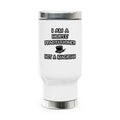 I Am A Nurse Practitioner ... Not A Magician - Stainless Steel Travel Mug with Handle, 14oz