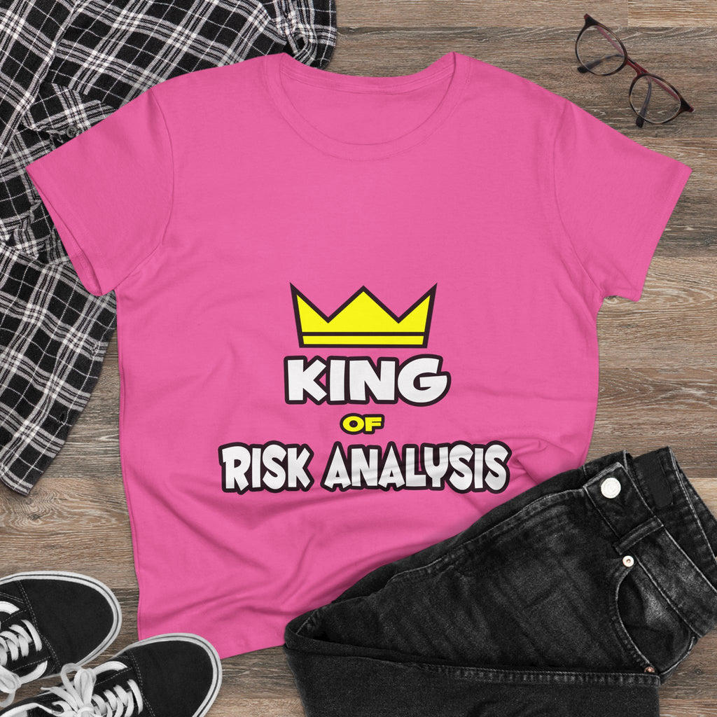King of Risk Analysis - Women's Midweight Cotton Tee