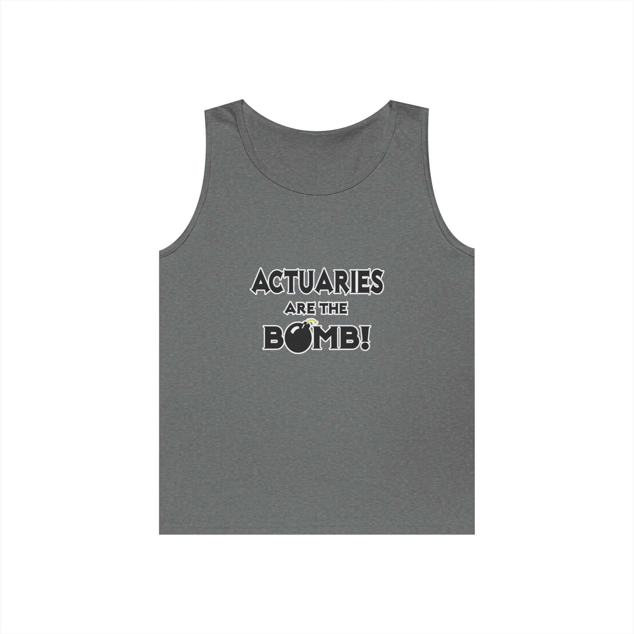 Actuaries Are The Bomb! - Unisex Heavy Cotton Tank Top