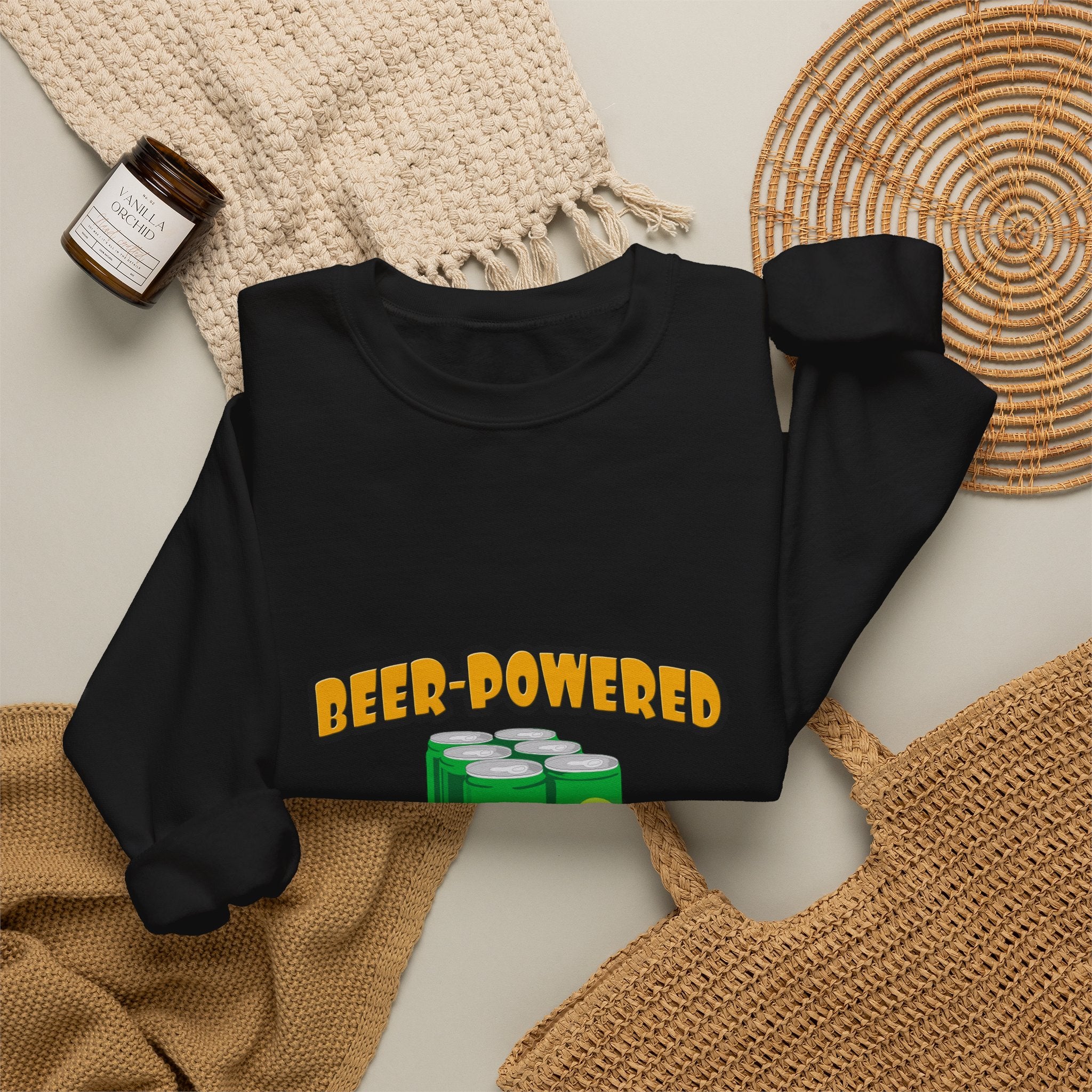 Beer Powered Nurse - Unisex Heavy Blend™ Crewneck Sweatshirt