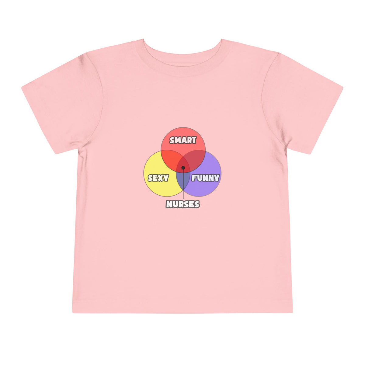 Venn Diagram .. Nurses - Toddler Short Sleeve Tee