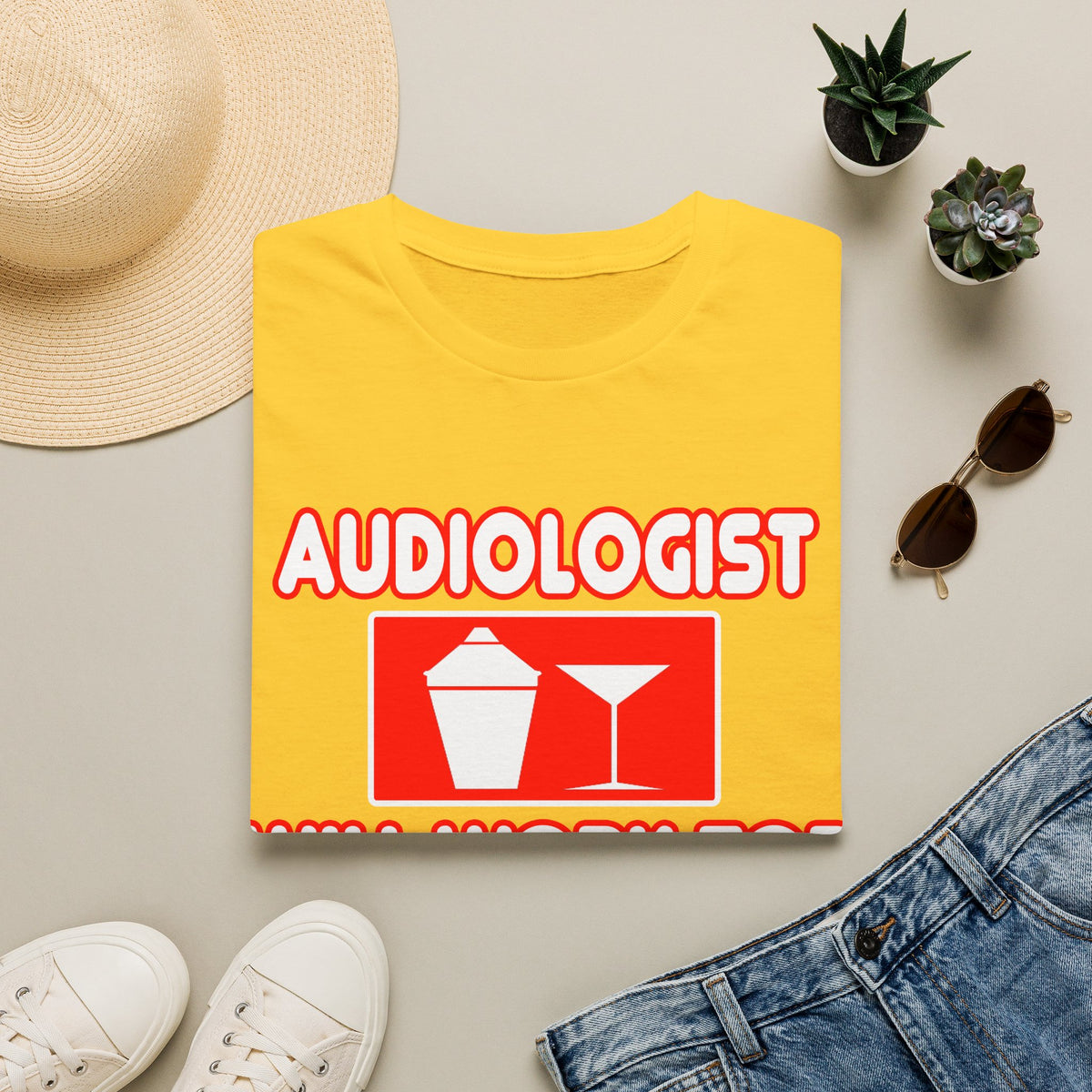 Audiologist ... Will Work For Cocktails - Unisex Softstyle T-Shirt