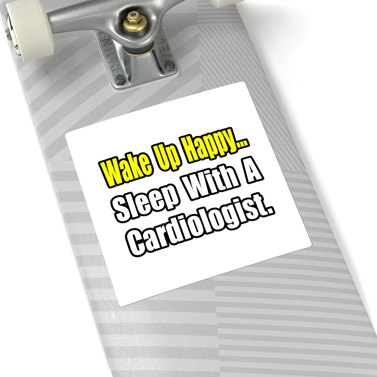 Sleep With a Cardiologist - Square Stickers