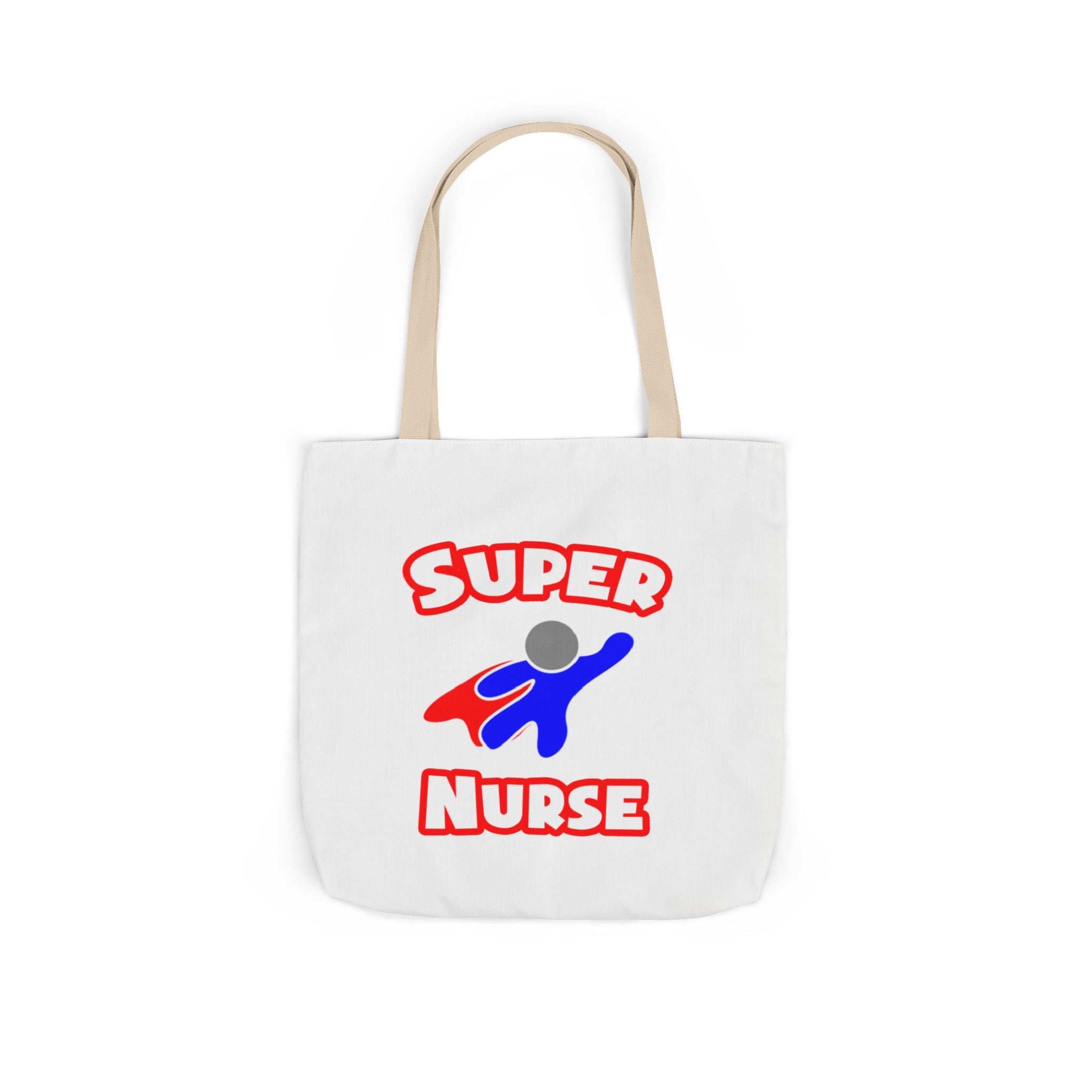 Super Nurse (2) - Canvas Tote Bag, 5-Color Straps