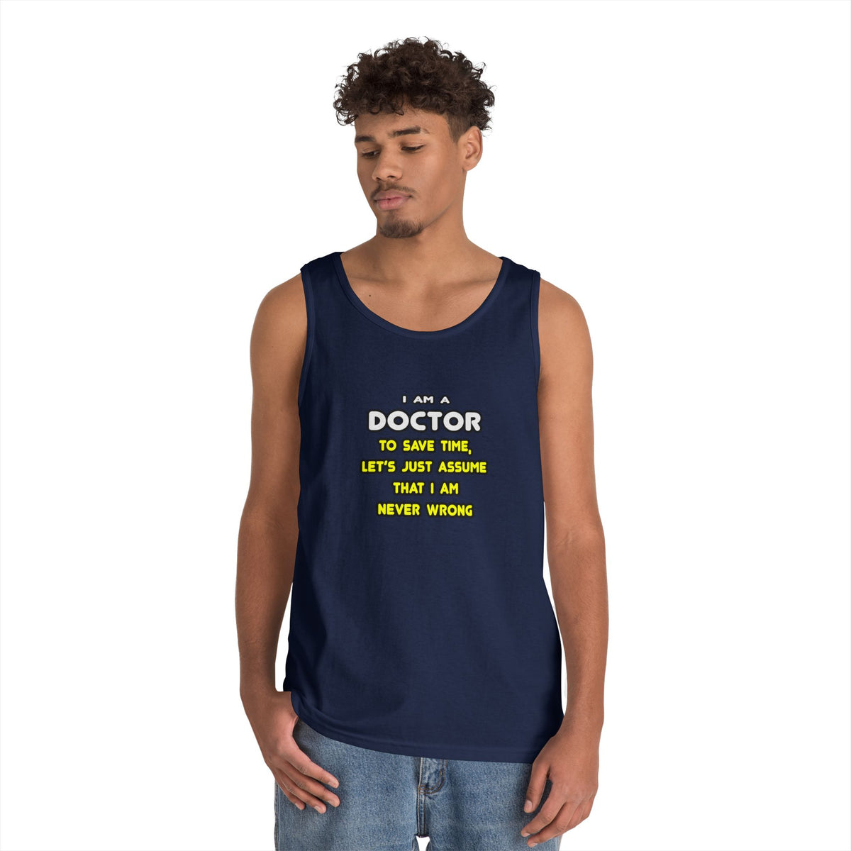 Funny Doctor T Shirts and Gifts - Unisex Heavy Cotton Tank Top