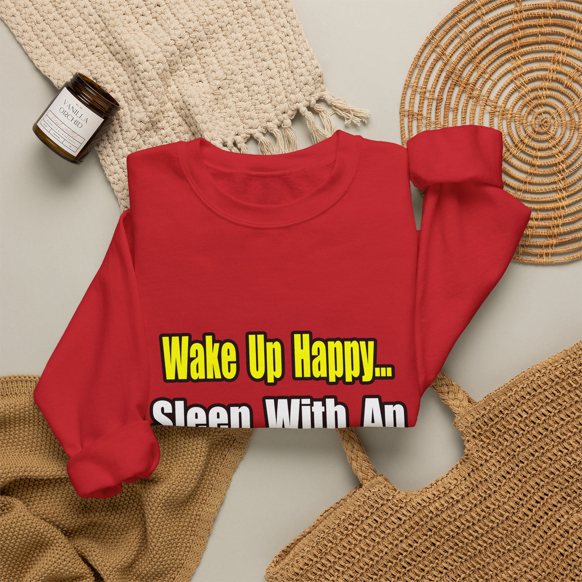 Wake Up Happy...Sleep With an Astronomer - Unisex Heavy Blend™ Crewneck Sweatshirt