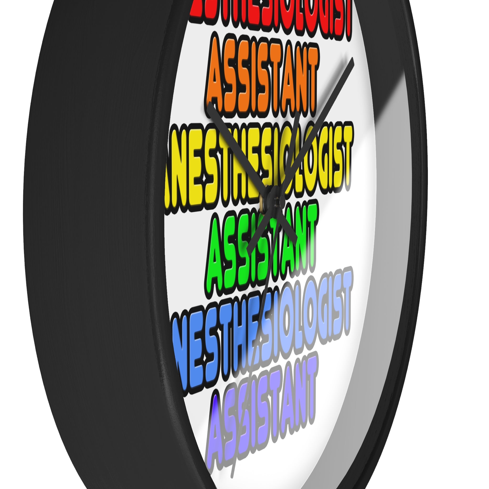 Rainbow Anesthesiologist Assistant - Wall Clock