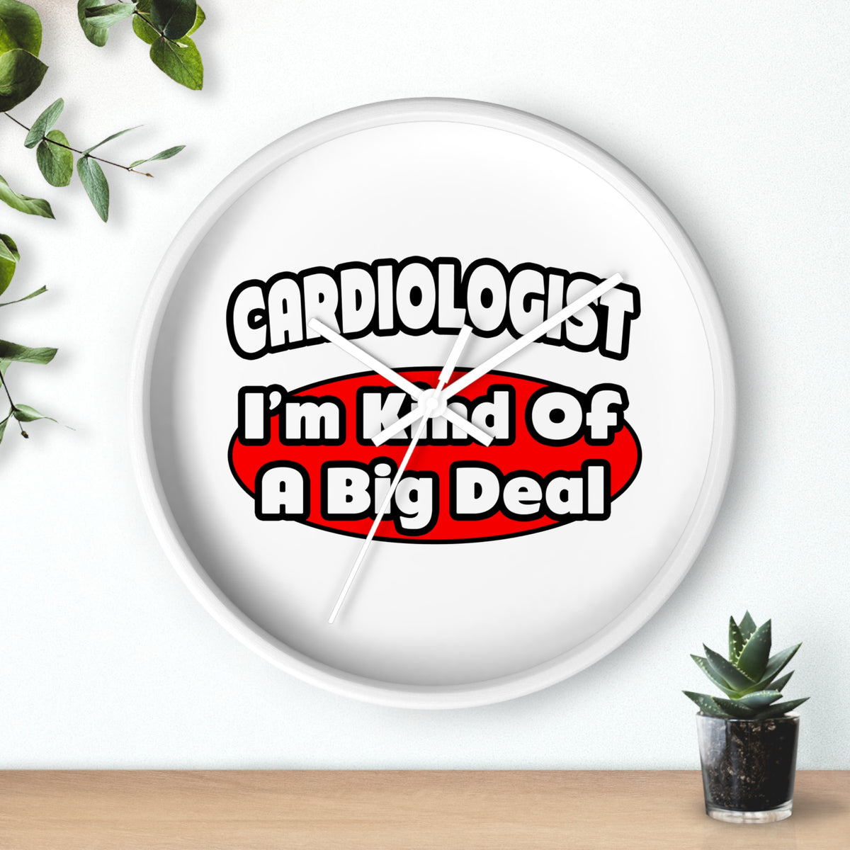 Cardiologist...Big Deal (2) - Wall Clock