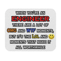 Engineer ... OMG WTF LOL - Mouse Pad (Rectangle)