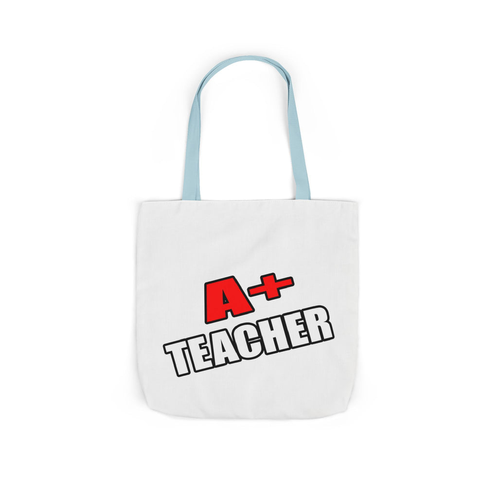 a plus teacher - Canvas Tote Bag, 5-Color Straps