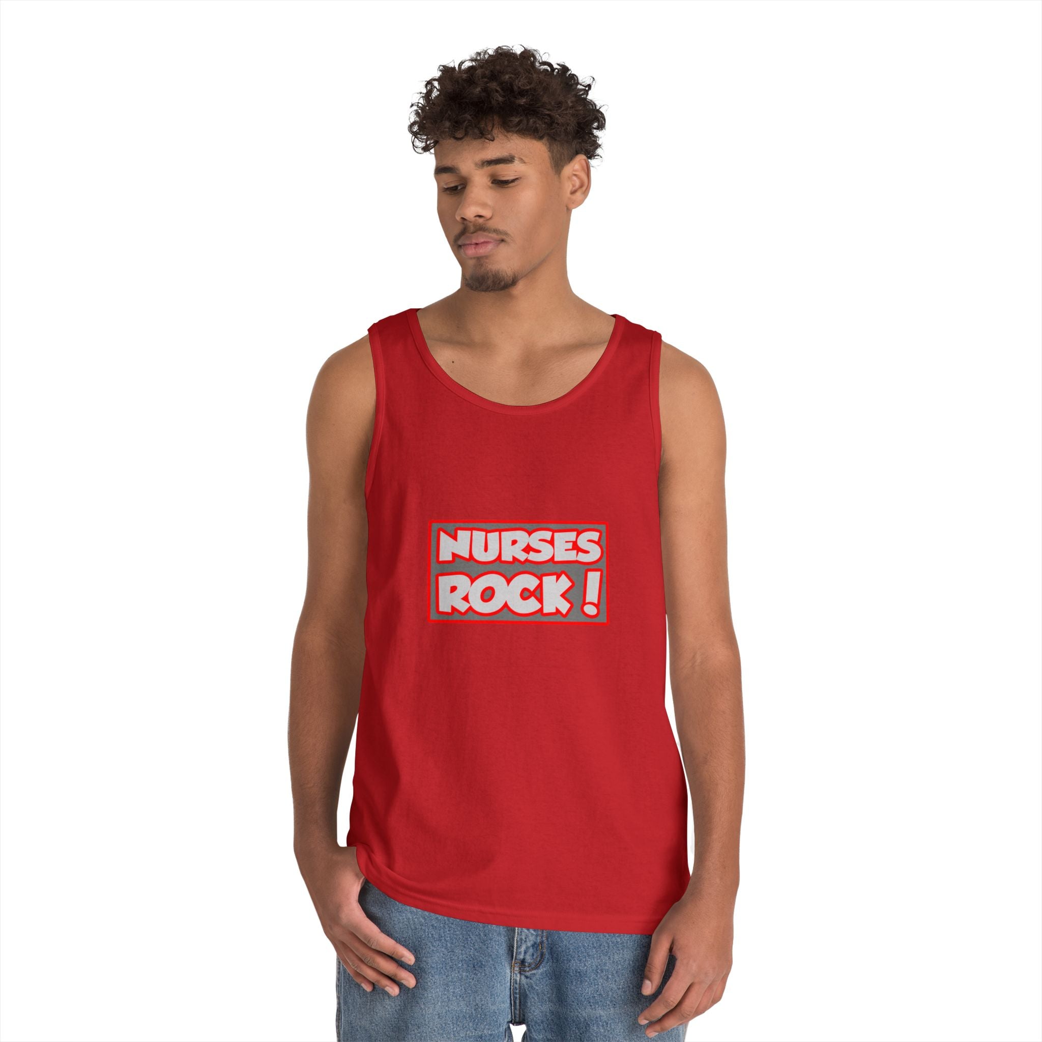 Nurses Rock! - Unisex Heavy Cotton Tank Top