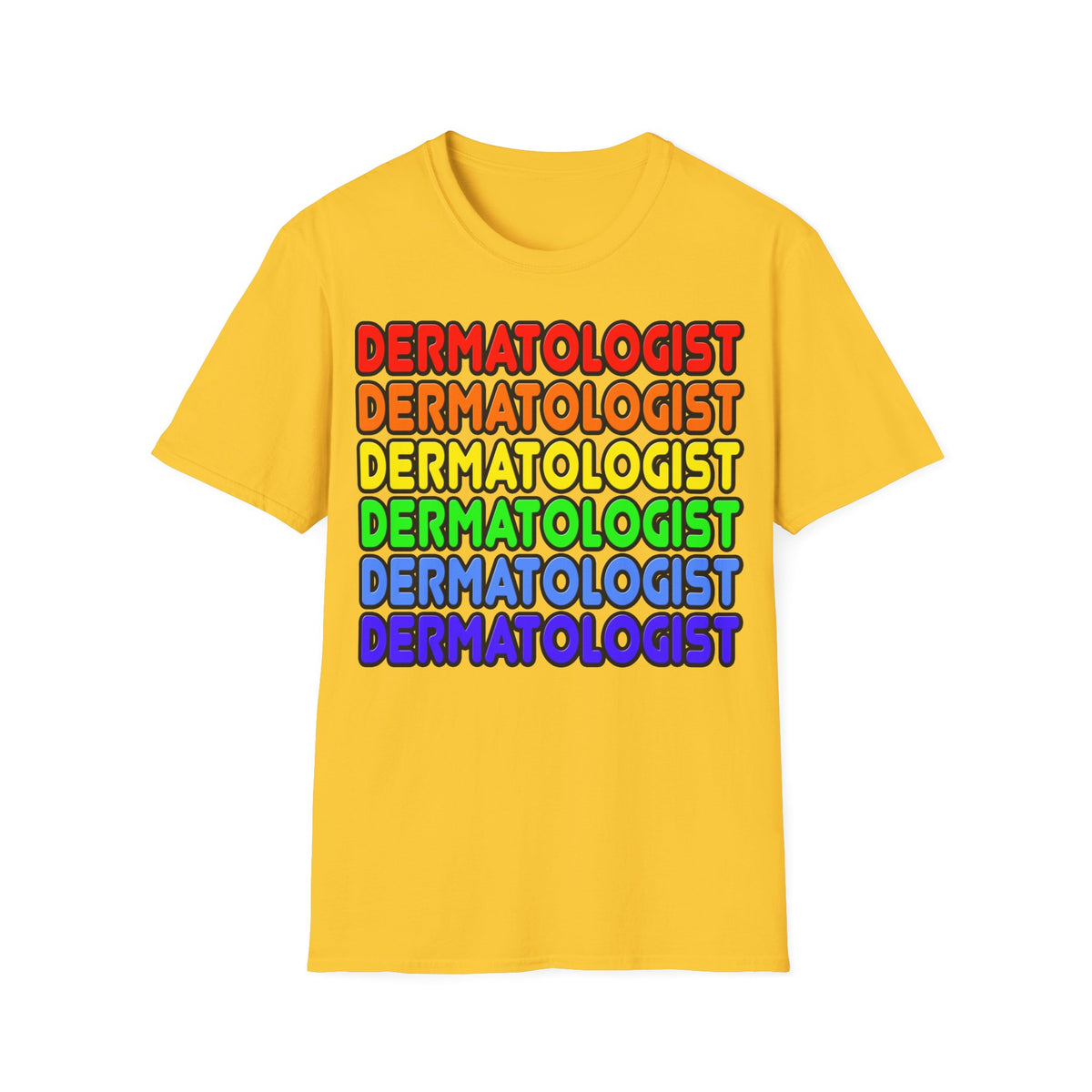 Rainbow Dermatologist - Unisex Softstyle T-Shirt