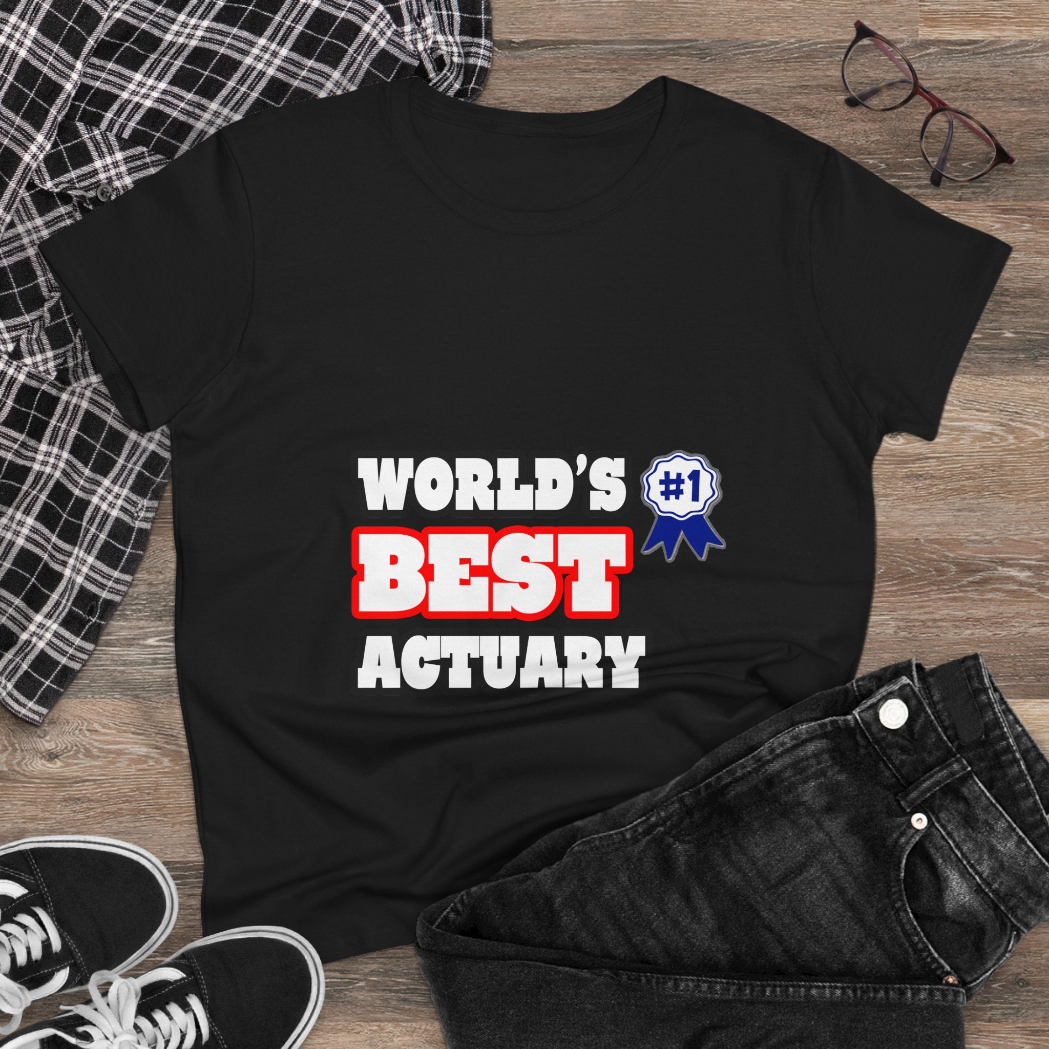 World's Best Actuary - Women's Midweight Cotton Tee