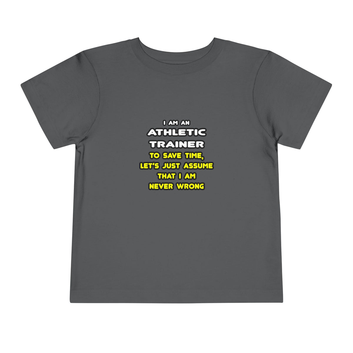 Funny Athletic Trainer T Shirts - Toddler Short Sleeve Tee
