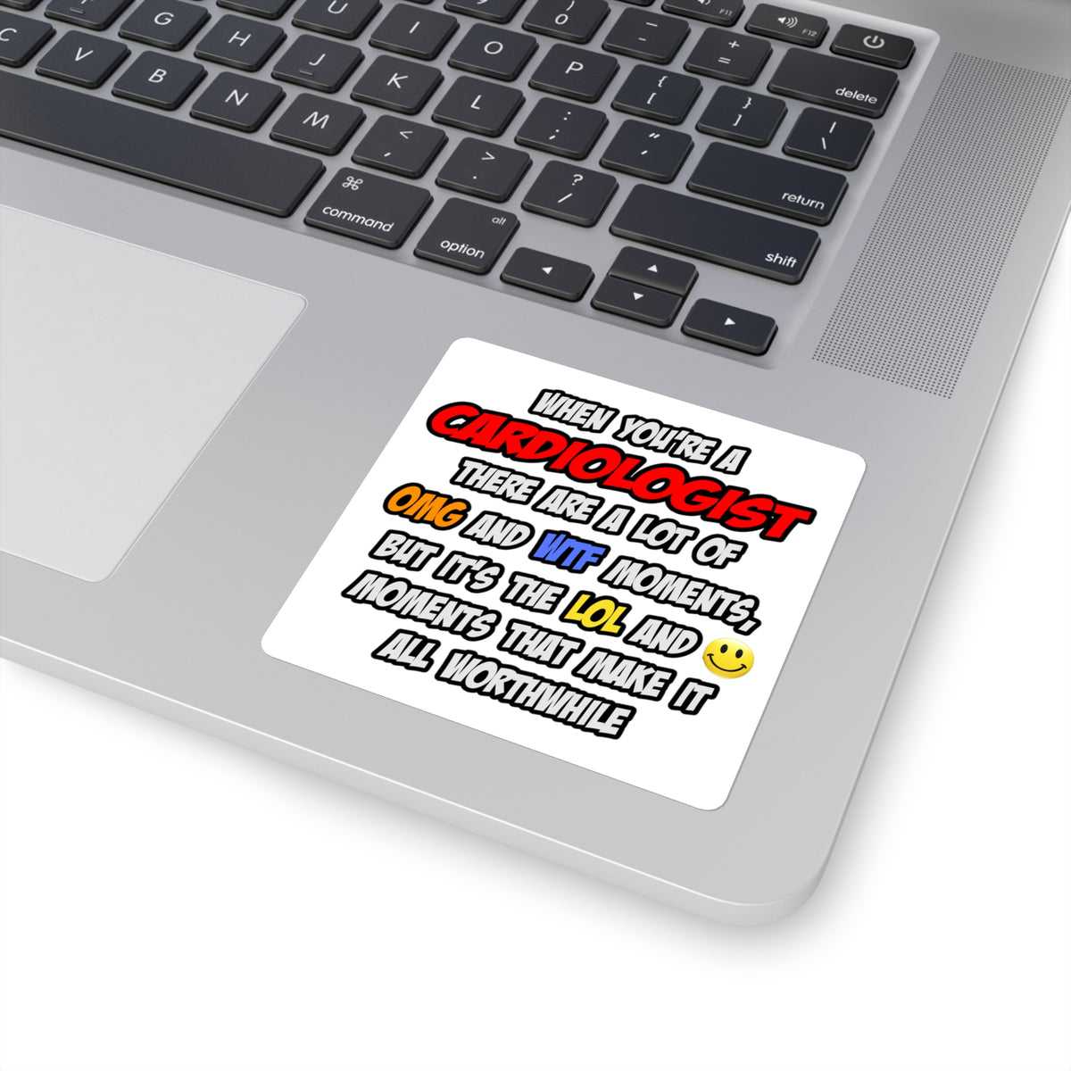 Cardiologist .. OMG WTF LOL - Square Stickers