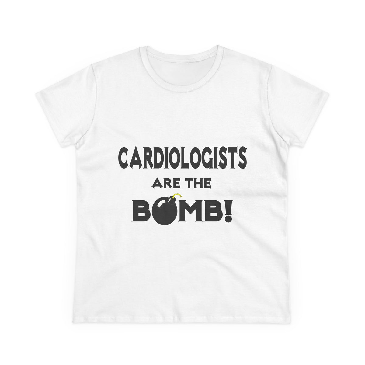 Cardiologists Are The Bomb! - Women's Midweight Cotton Tee