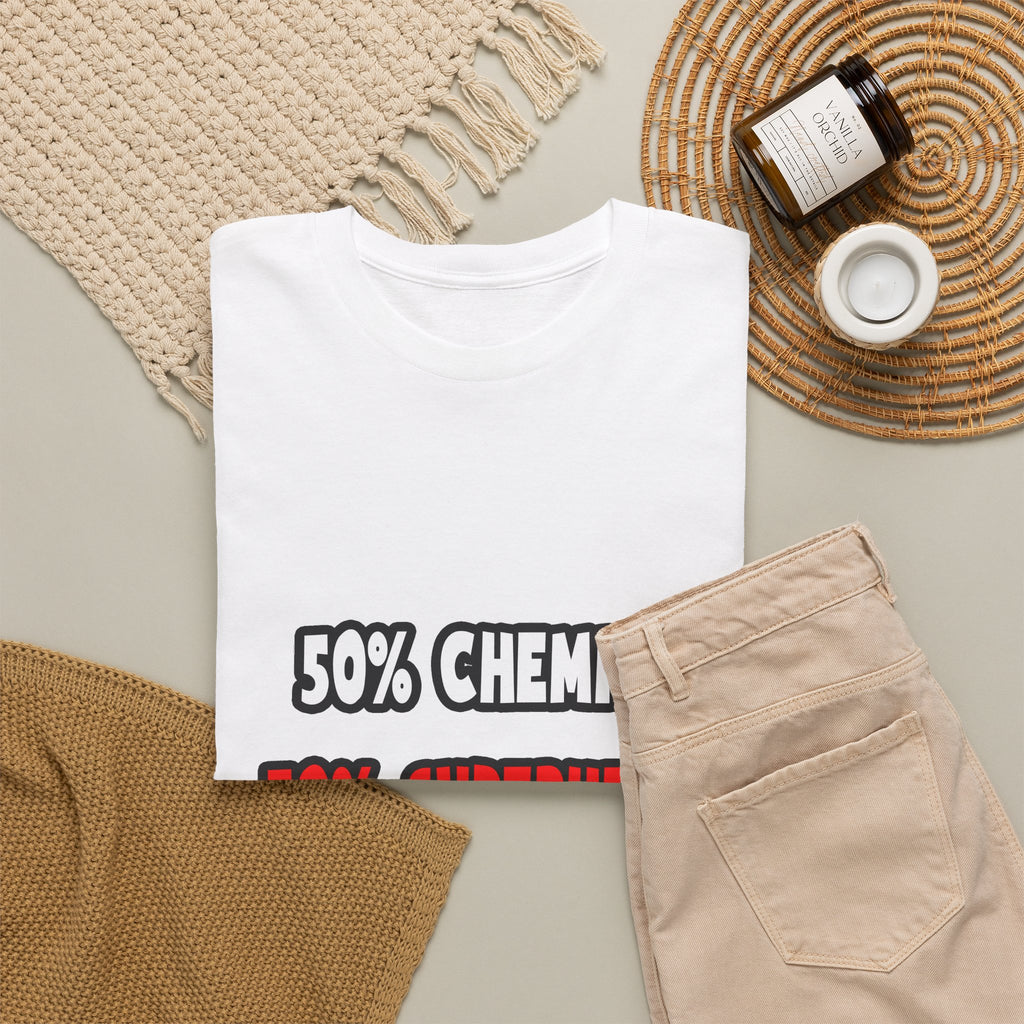 Half Chemist ... Half Superhero - Unisex Heavy Cotton Tee