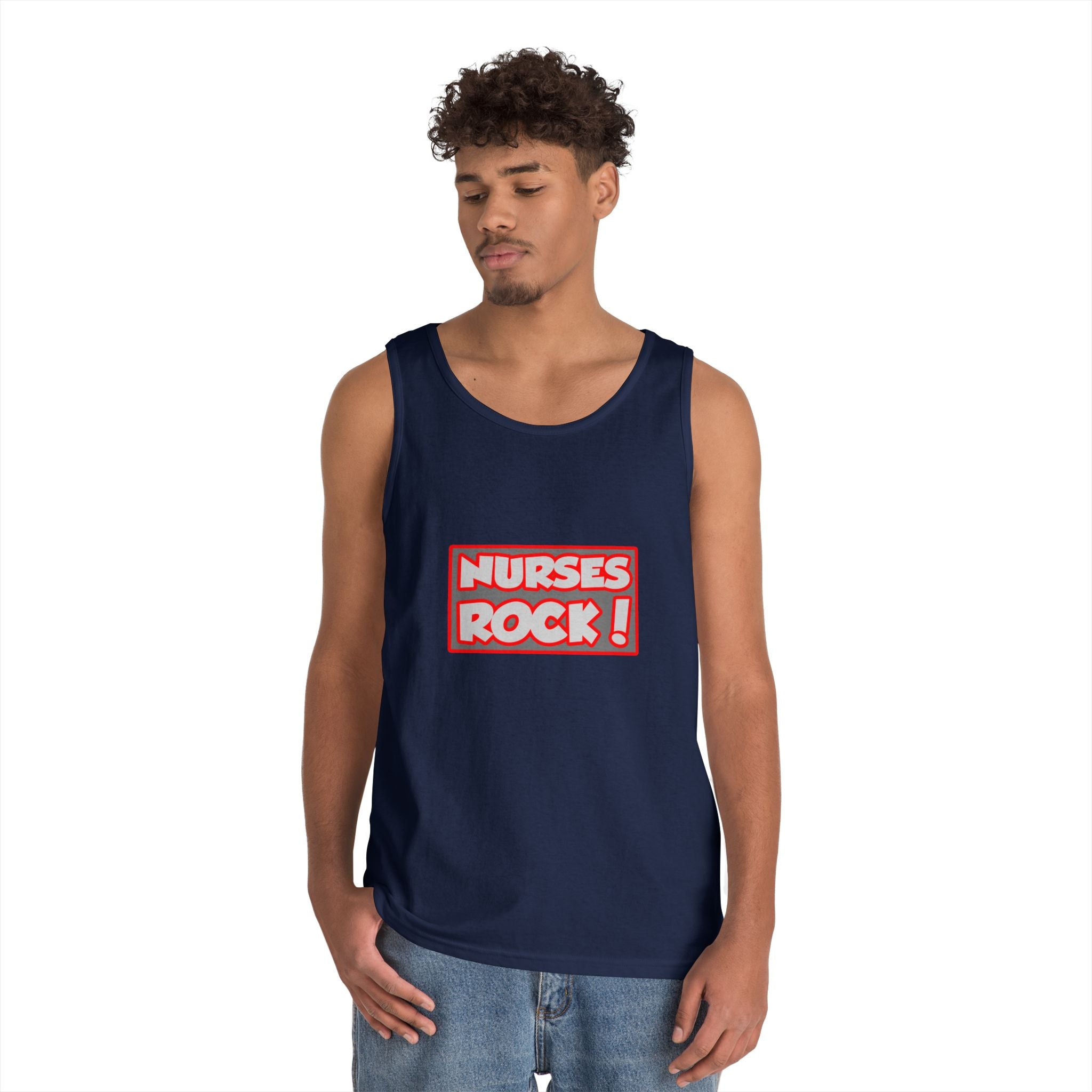 Nurses Rock! - Unisex Heavy Cotton Tank Top