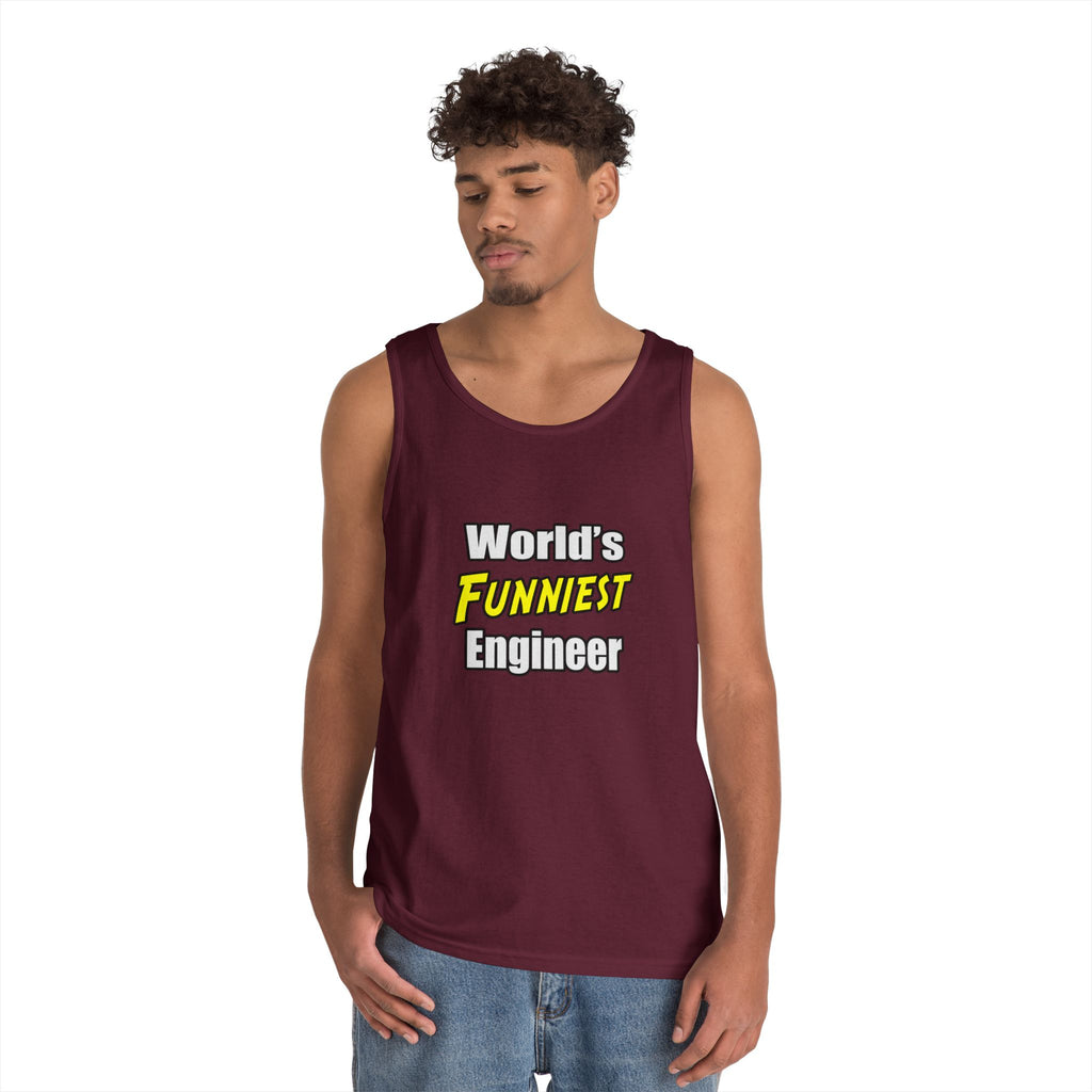 World's Funniest Engineer - Unisex Heavy Cotton Tank Top
