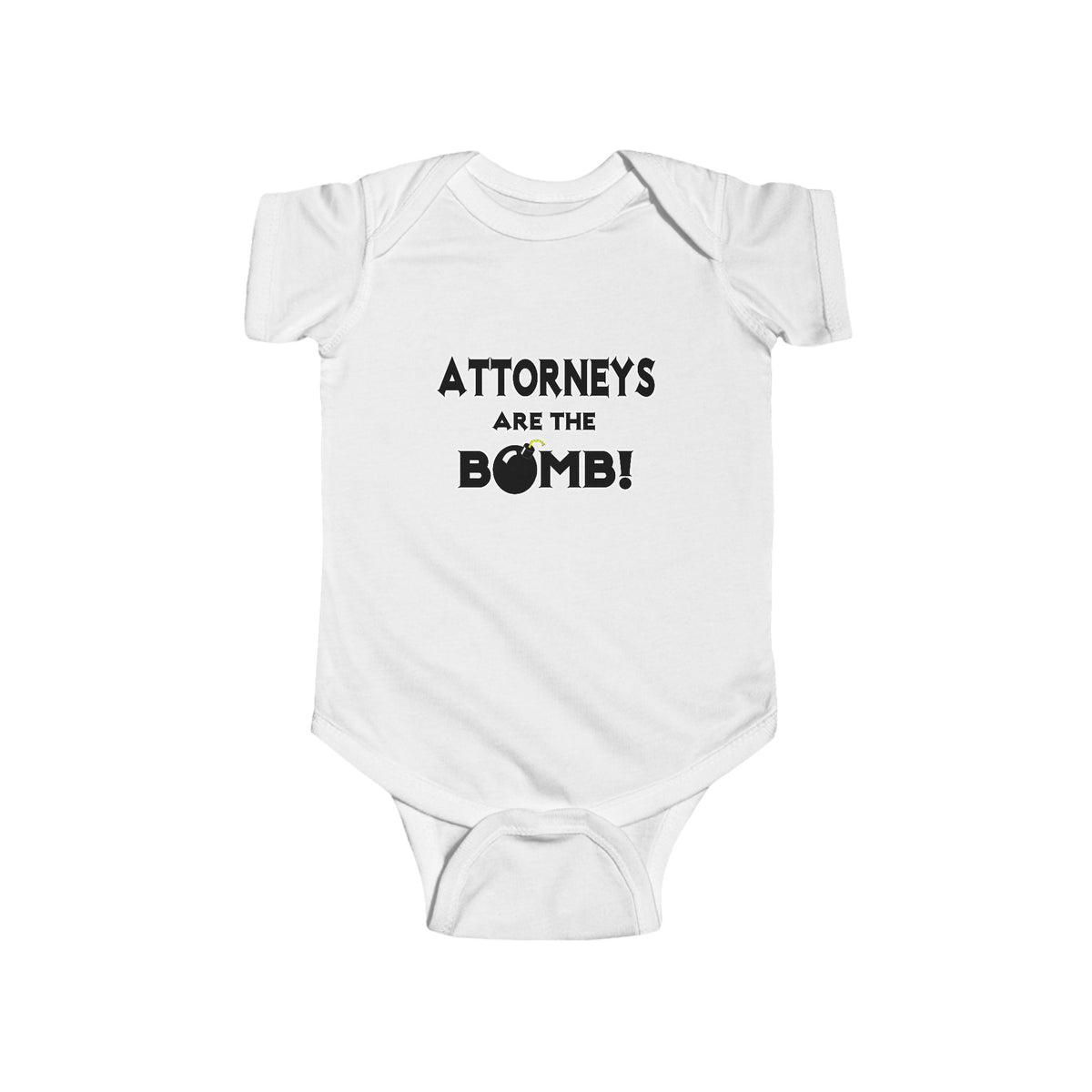 Attorneys Are The Bomb! - Infant Fine Jersey Bodysuit