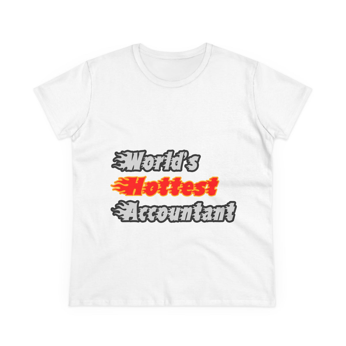 World's Hottest Accountant - Women's Midweight Cotton Tee