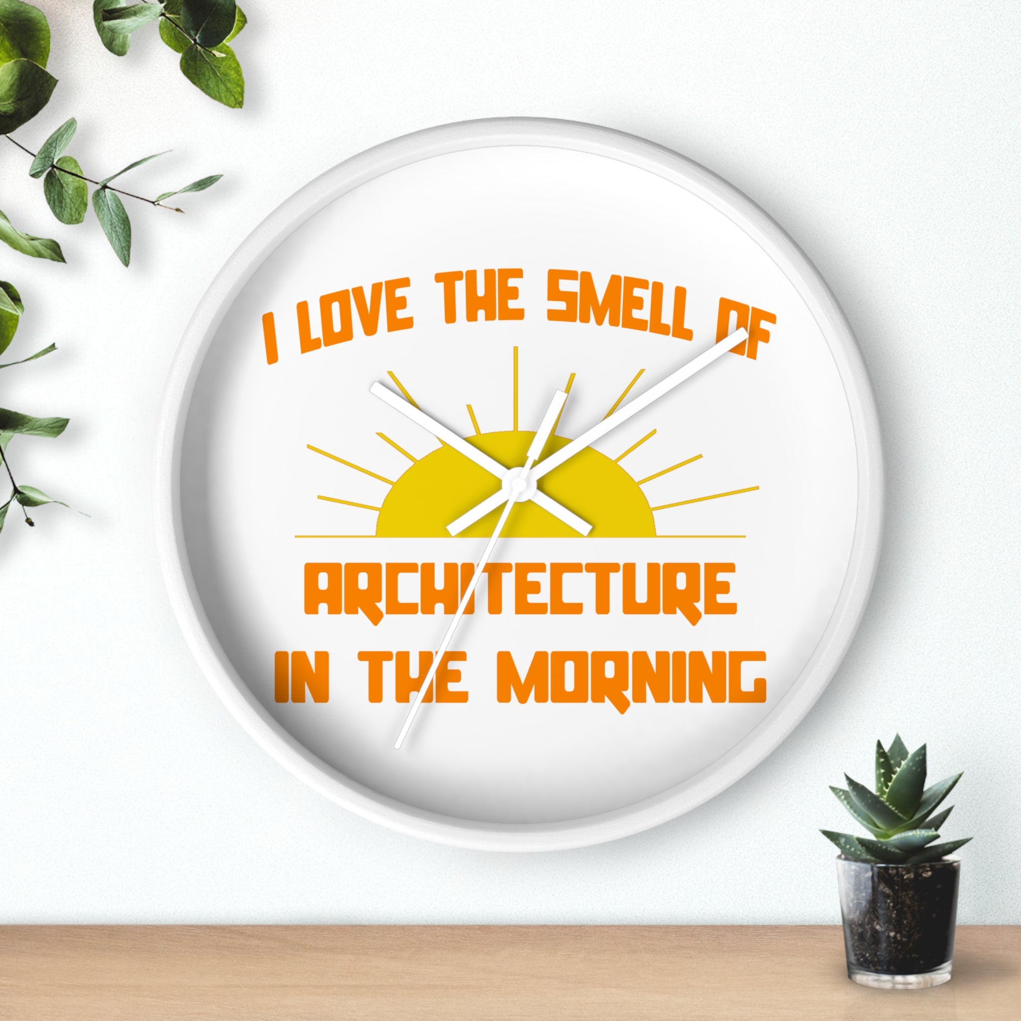 Smell of Architecture in the Morning - Wall Clock