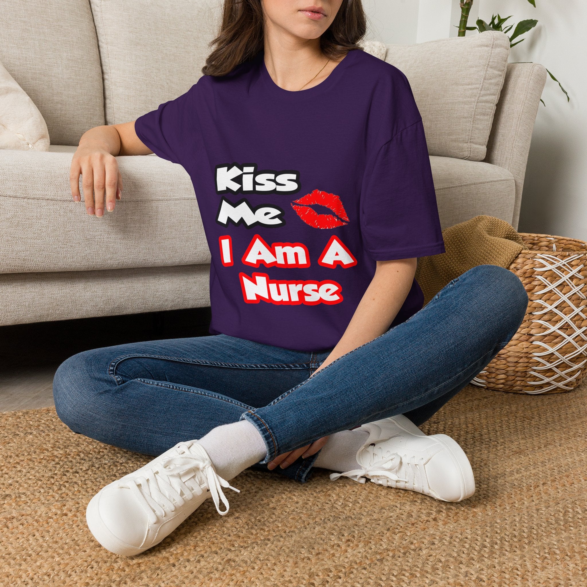 Kiss Me...I Am A Nurse - Unisex Softstyle T-Shirt