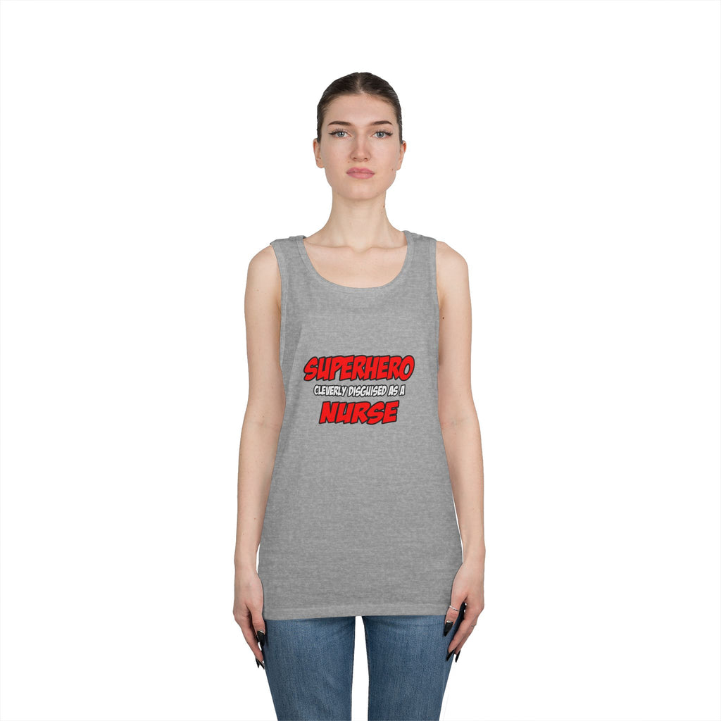Superhero...Nurse - Unisex Heavy Cotton Tank Top