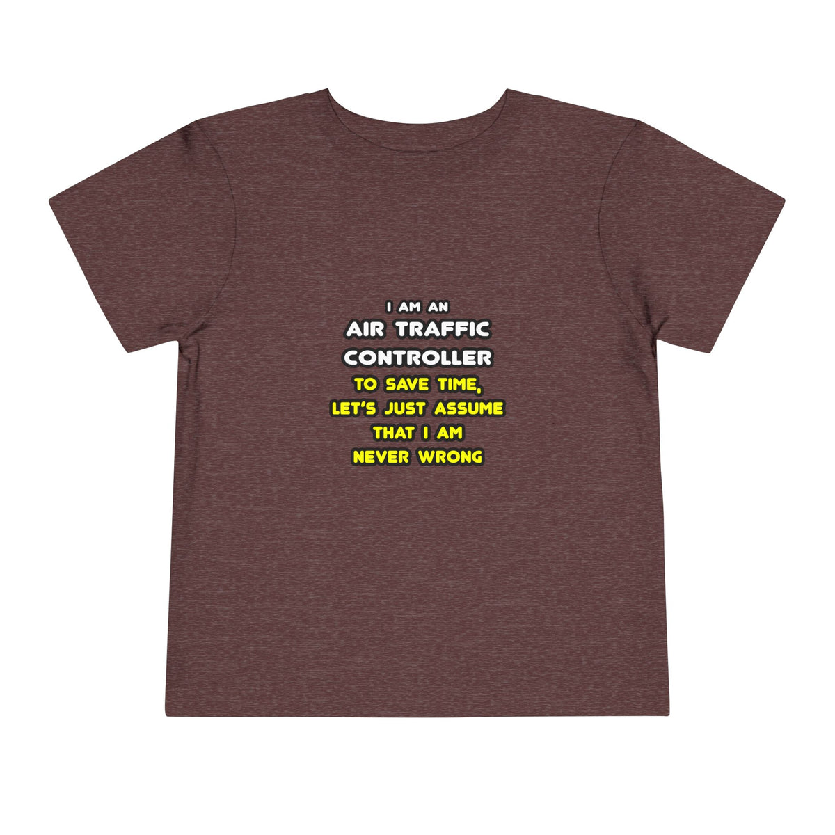 Funny Air Traffic Controller T Shirts - Toddler Short Sleeve Tee