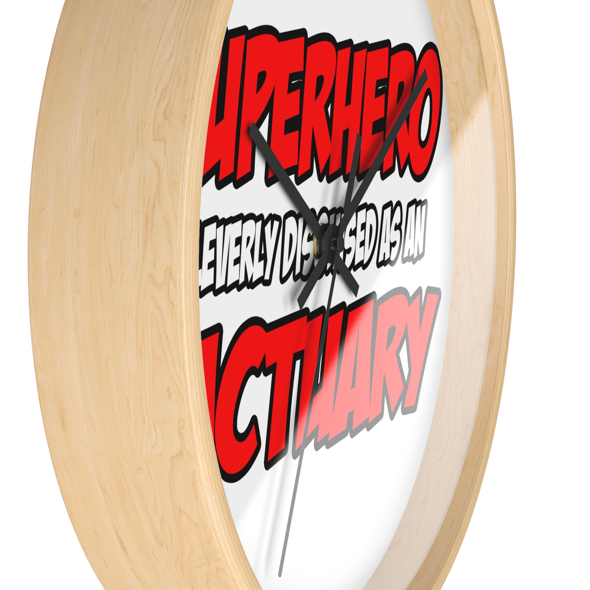 Superhero...Actuary - Wall Clock