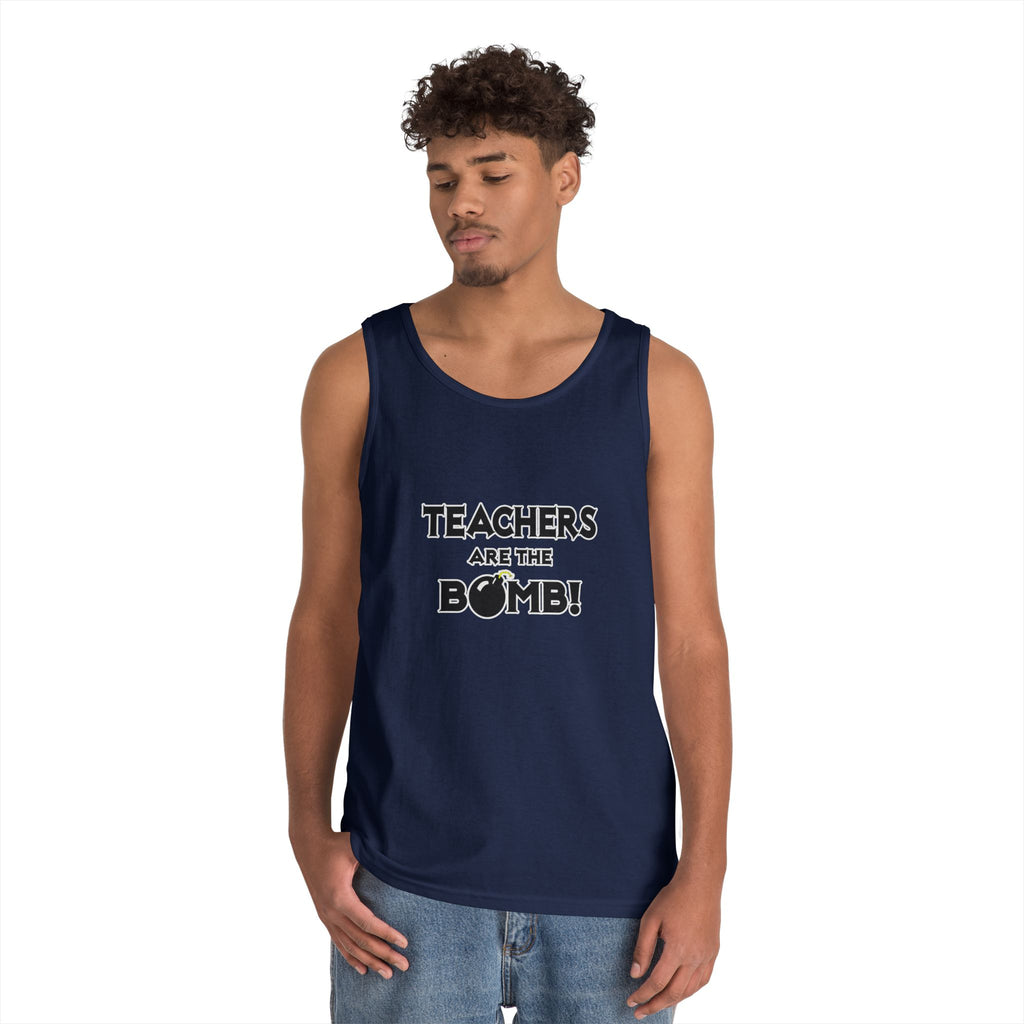 Teachers Are The Bomb! - Unisex Heavy Cotton Tank Top