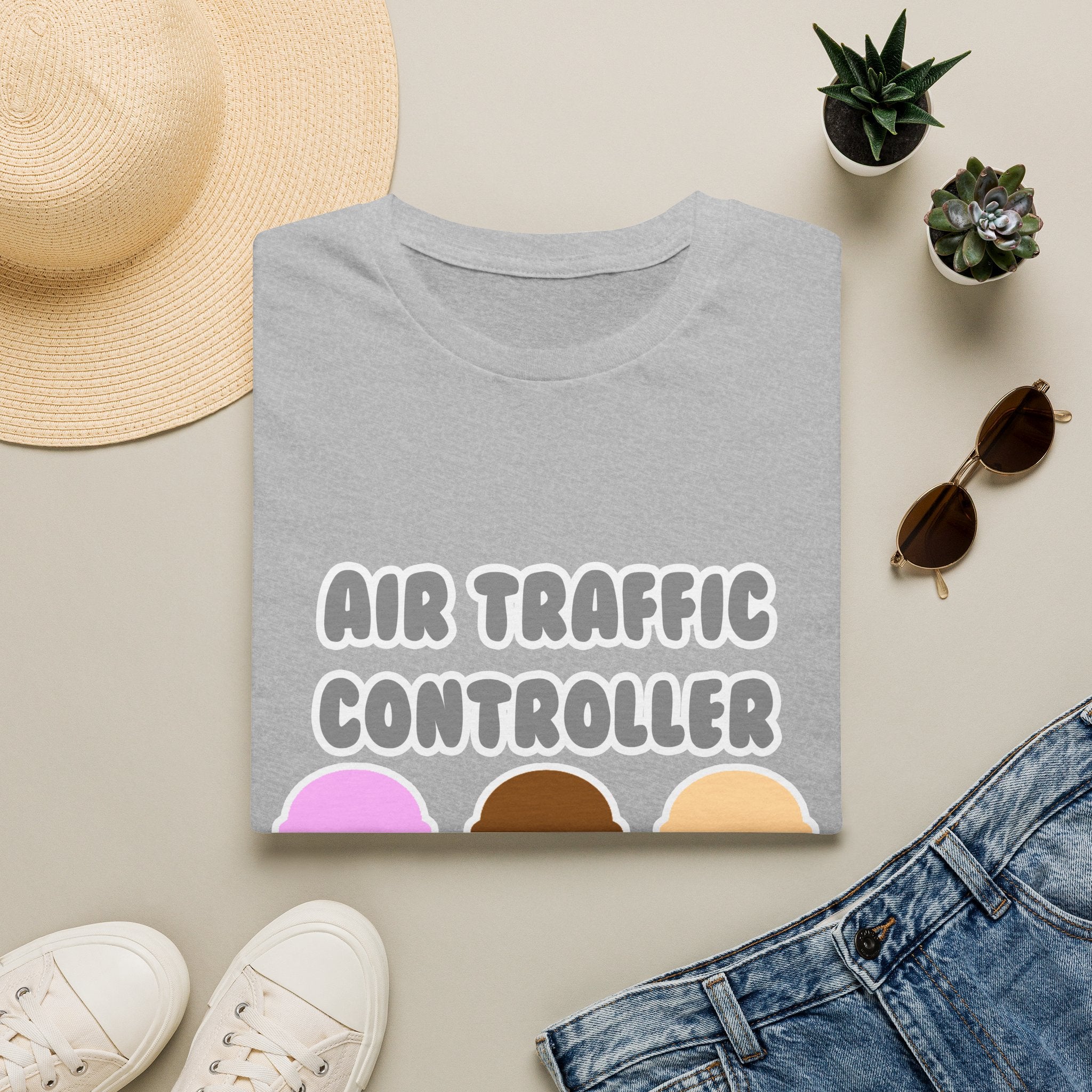 Air Traffic Controller ... Will Work For Ice Cream - Unisex Softstyle T-Shirt