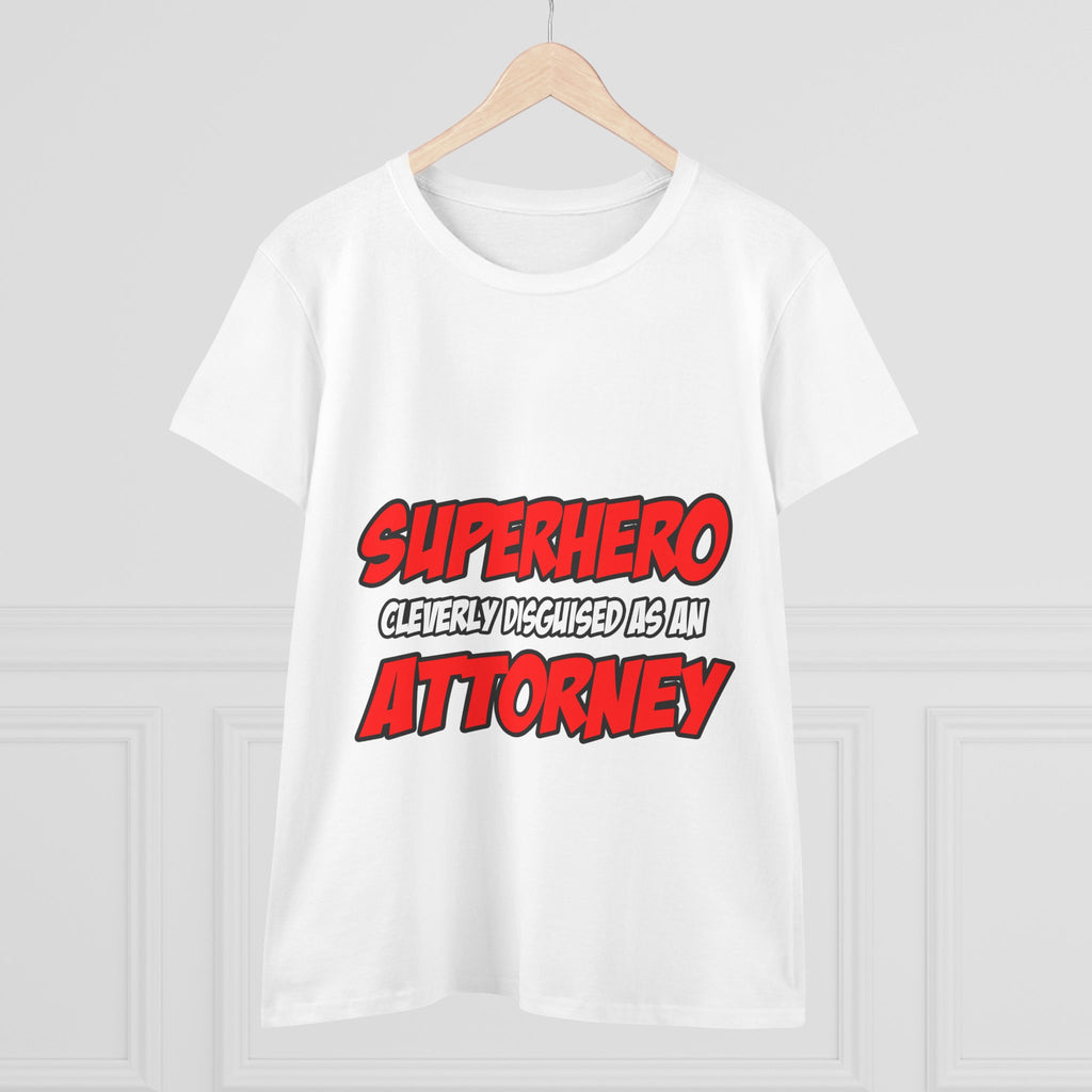 Superhero...Attorney - Women's Midweight Cotton Tee
