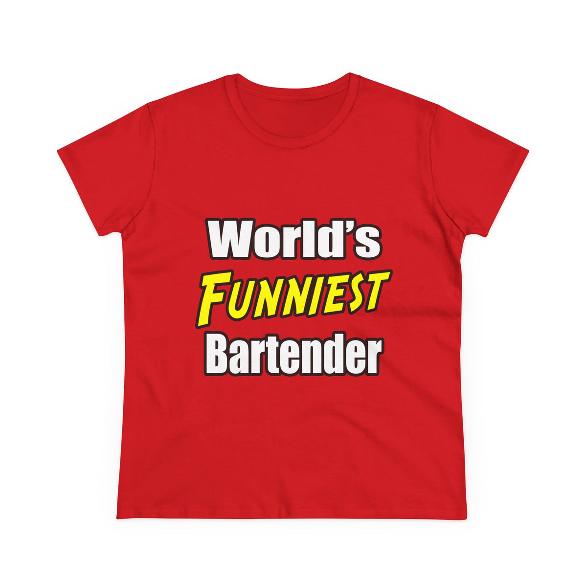 World's Funniest Bartender - Women's Midweight Cotton Tee