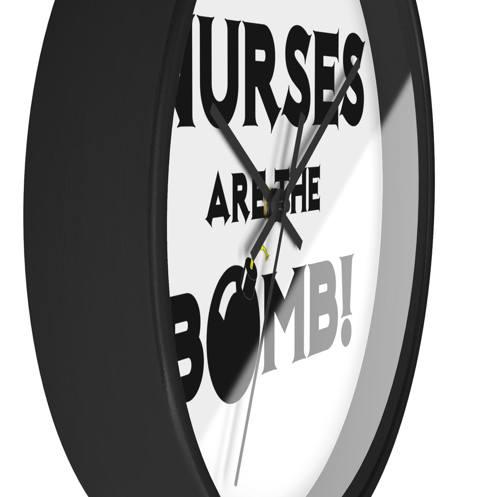 Nurses Are The Bomb! (2) - Wall Clock