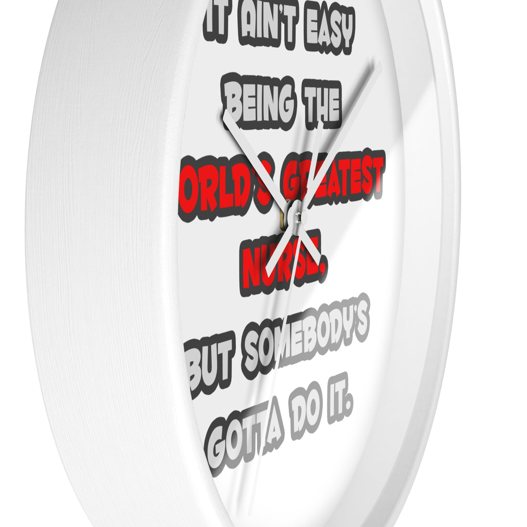 World's Greatest Nurse Joke - Wall Clock