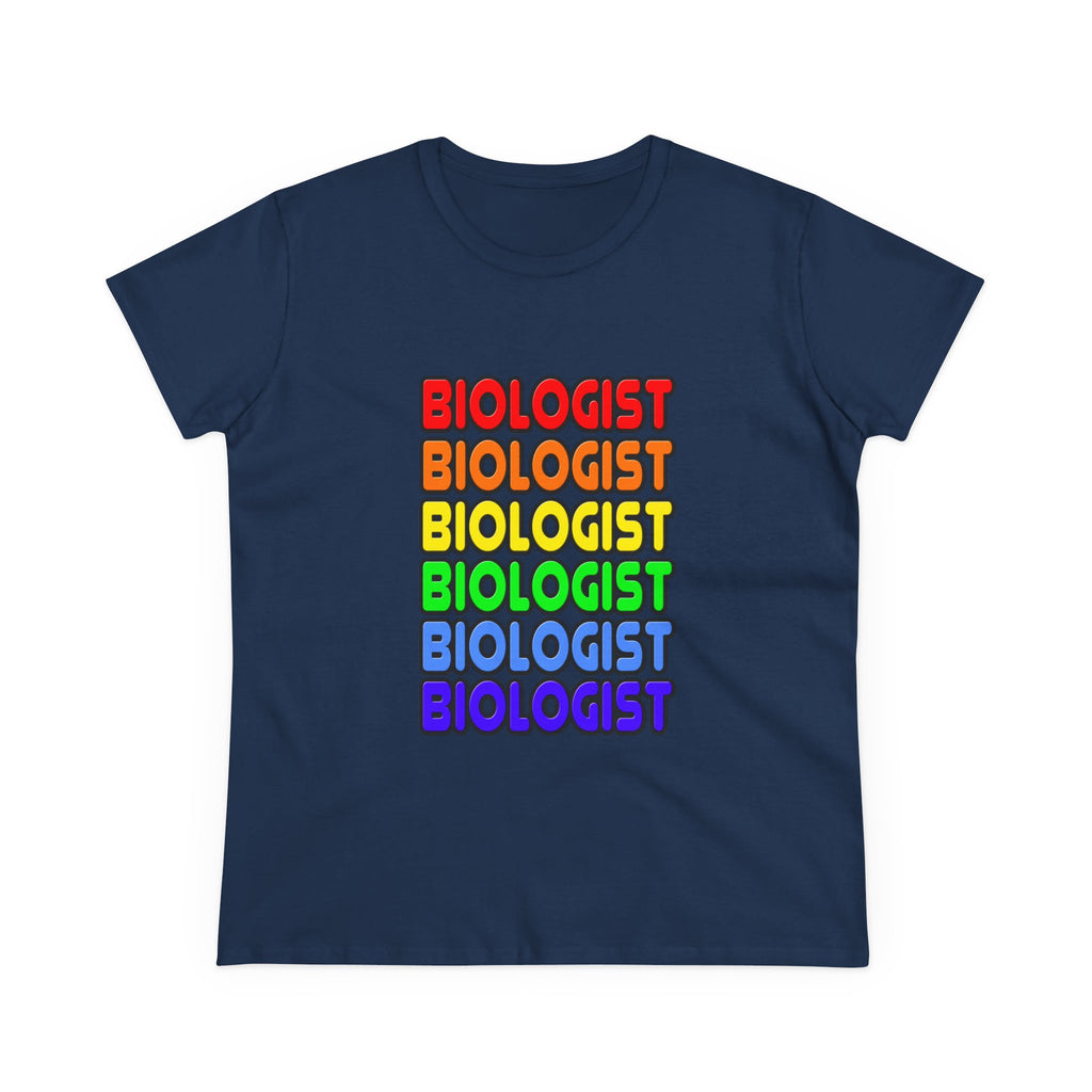 Rainbow Biologist - Women's Midweight Cotton Tee