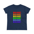 Rainbow Biologist - Women's Midweight Cotton Tee