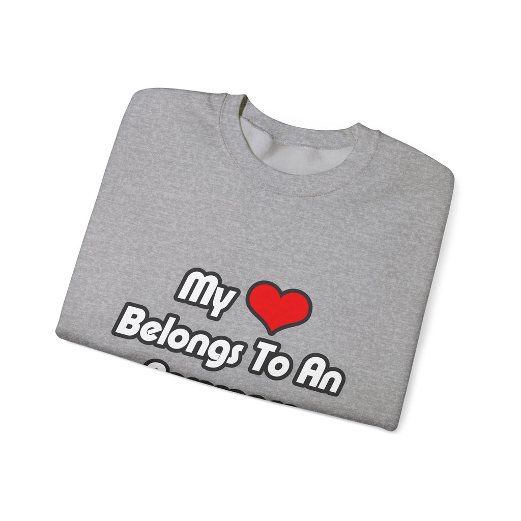 My Heart Belongs To An Aerospace Engineer - Unisex Heavy Blend™ Crewneck Sweatshirt