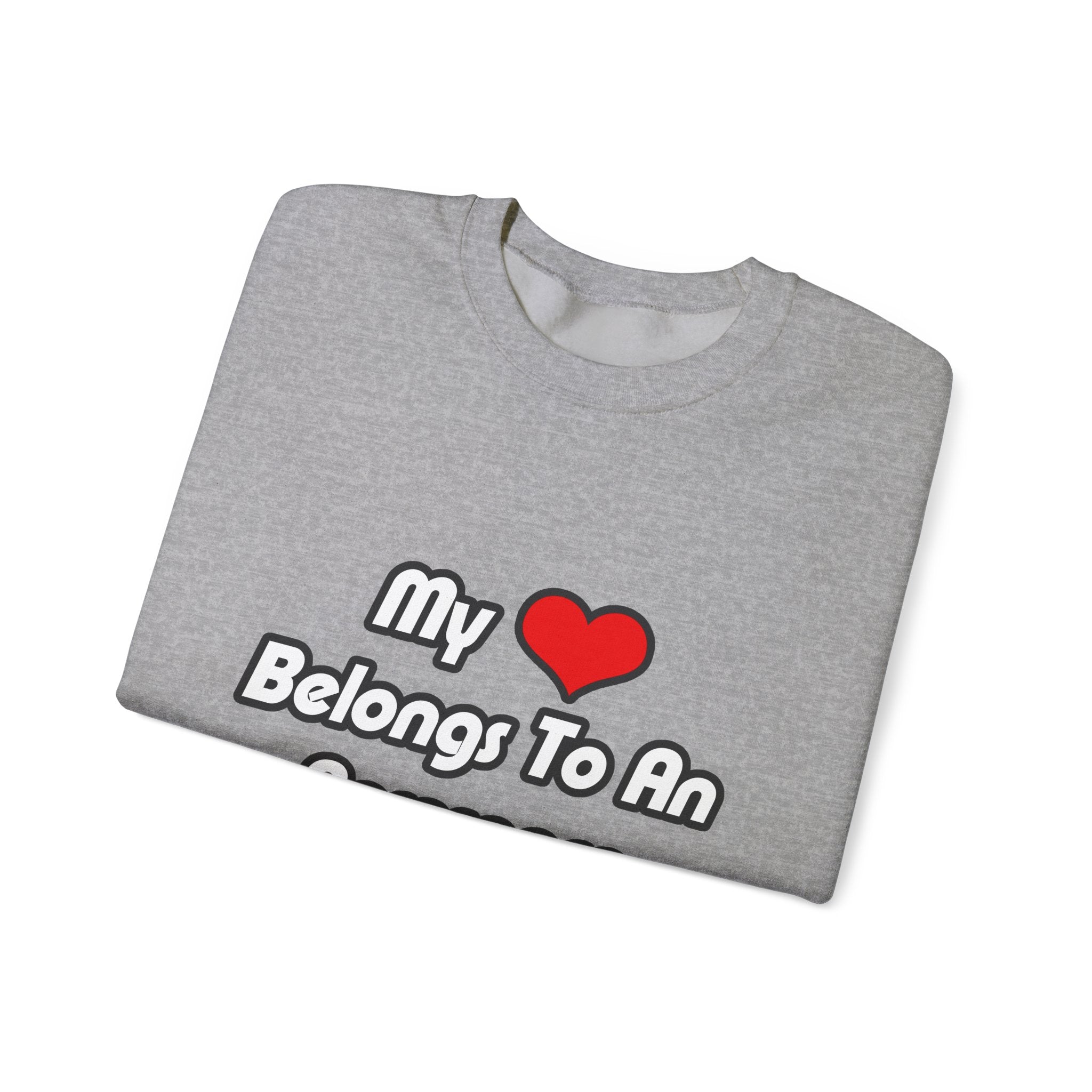 My Heart Belongs To An Aerospace Engineer - Unisex Heavy Blend™ Crewneck Sweatshirt