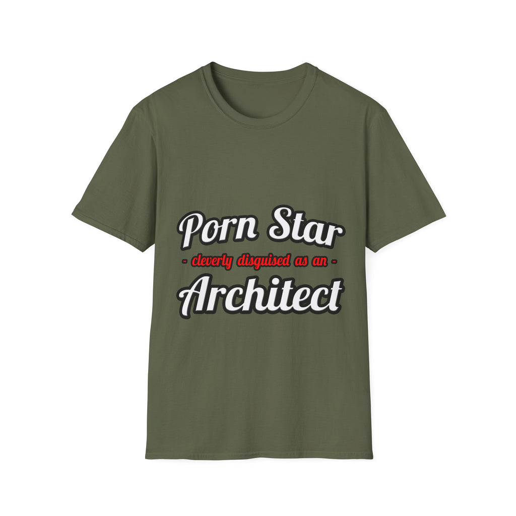 Porn Star ... Architect - Unisex Softstyle T-Shirt