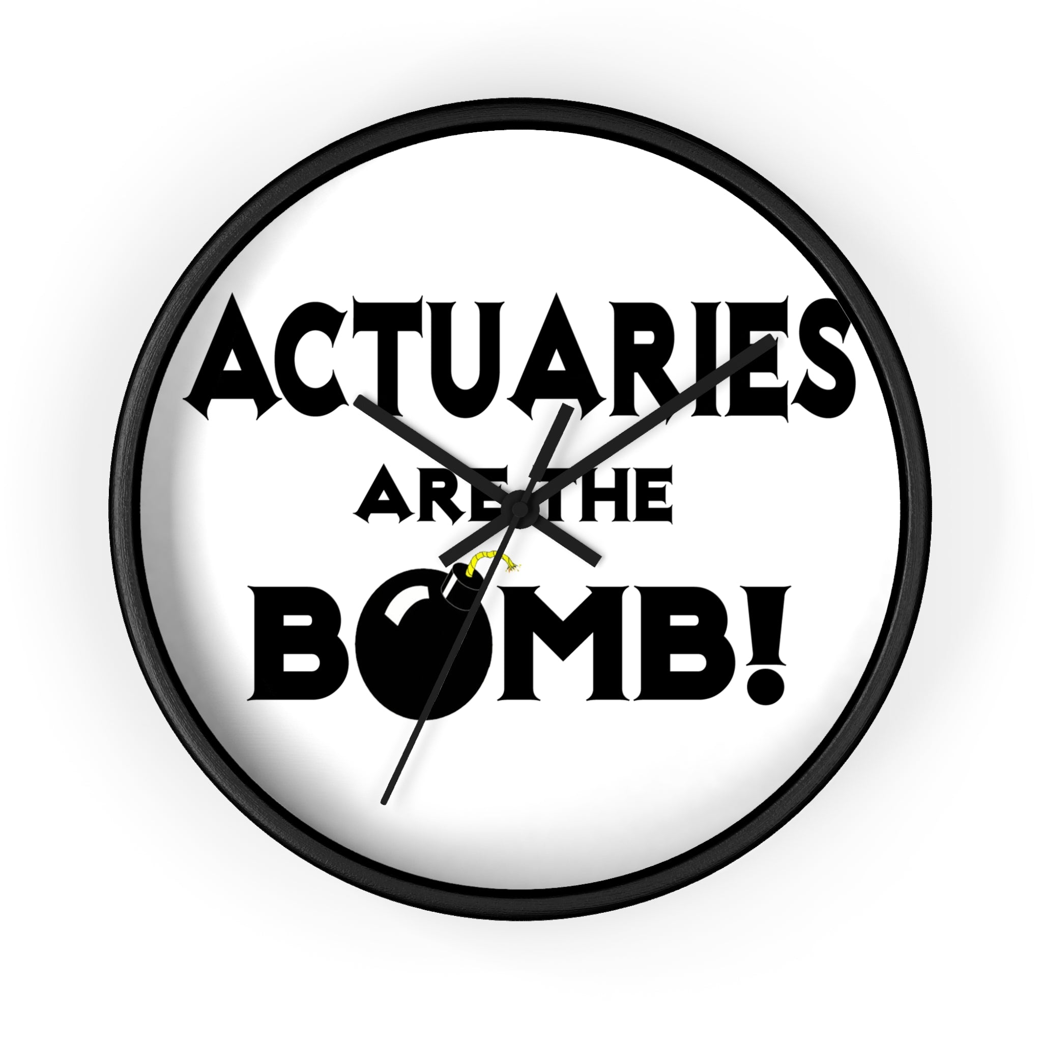 Actuaries Are The Bomb! - Wall Clock