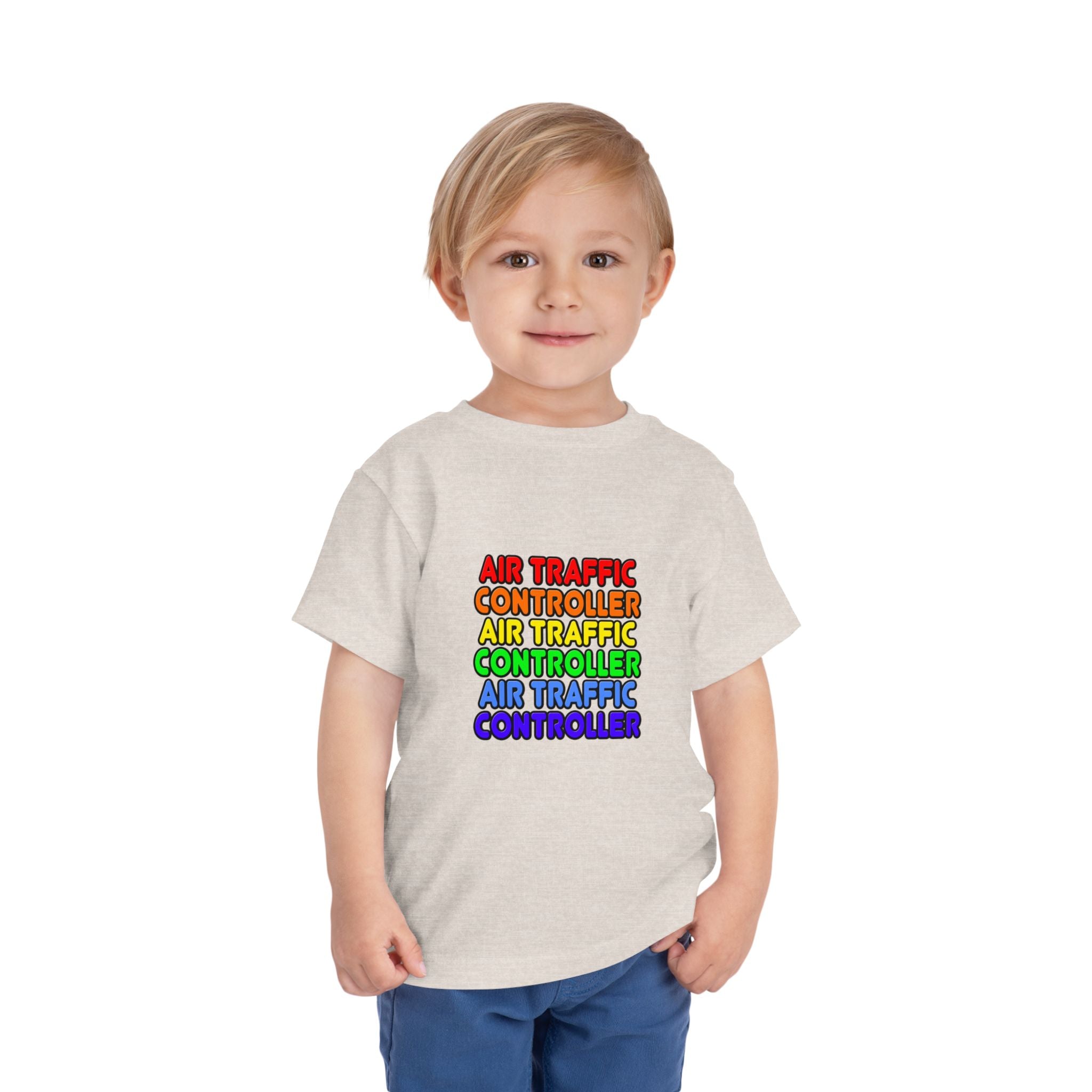 Rainbow Air Traffic Controller - Toddler Short Sleeve Tee