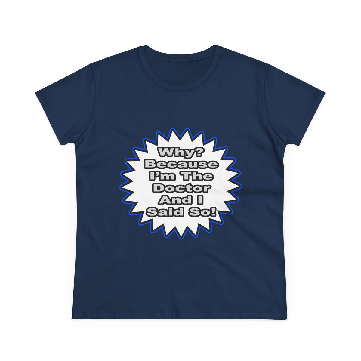 Doctor...Because I Said So - Women's Midweight Cotton Tee